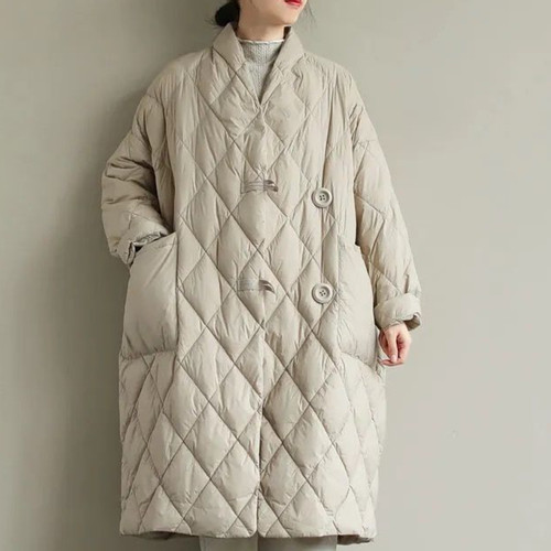 Manteau matelassé long pour - matelassé,