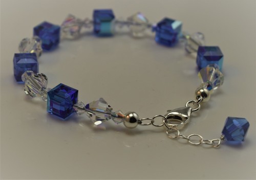 Blue bracelet made - blue,