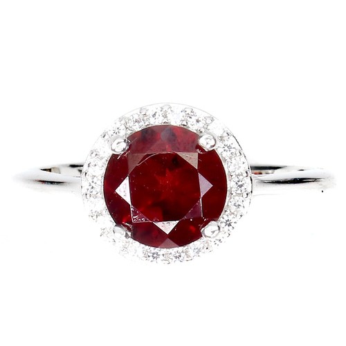925 bague argent rond - bague,