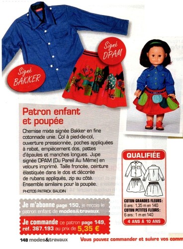 Page patron poupée janvier - et,