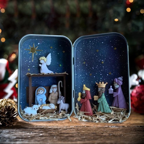 Crèche noël coffret de - crèche,