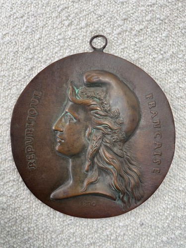 Ancien médaillon medaille - , en