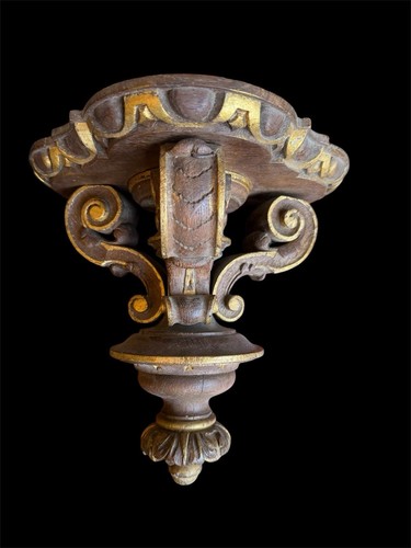 Console murale bois naturel - murale,