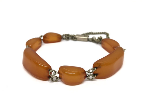 Ancien bracelet ambre vintage - ancien,