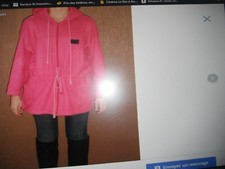 VESTE A CAPUCHE STYLE POLAIRE  FIRT LINE COLLECTION  FUSHIA