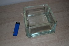 Gros Vide Poche ancien, Cendrier, Pavé de Verre "LUMAX RECUIT" - Le Corbusier