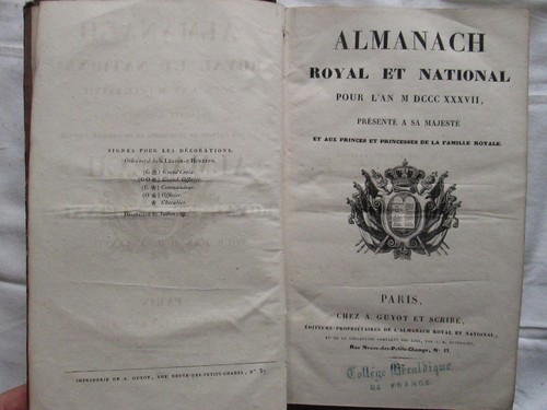 Almanach royal national - royal, et