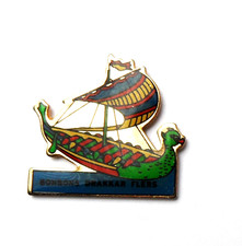RNT 14/  pin's Bonbons  bateau Drakkar Flers