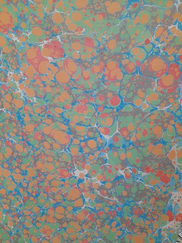 Papier marbré cuve - papier,