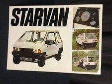 Rare Fascicule Publicitaire 1979 Voiture Sans Permis CICOSTAR STARVAN MICROCAR