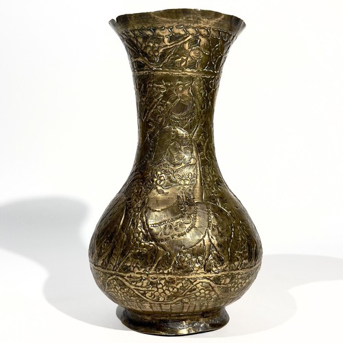 Antique vase dinanderie laiton - antique,
