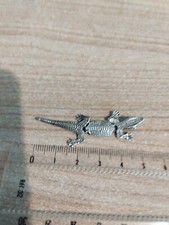Pendentif Lézard Gecko Articulé En Argent 925 Longueur 5 Cm