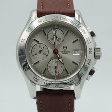 TUDOR Chronautic Automatique Chrono Montre Hommes 79380 40MM Acier Parfait État