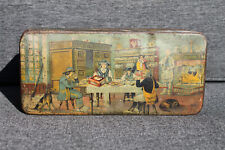 Ancienne Boite Tôle Lithographiée Galettes Bretonnes Saint Michel Grellier