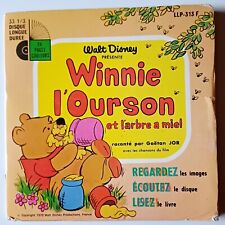 Disney "Winnie L'ourson Et L'arbre A Miel", Vinyl Livre-Disque SP 45t, 1969