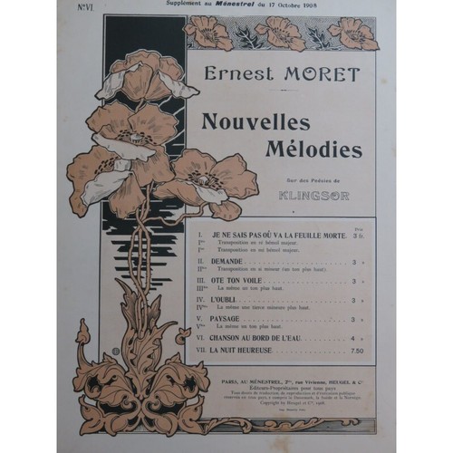 Moret ernest chanson bord - chanson,