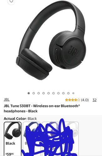 Jbl tune530bt wireless ear - wireless, on-ear