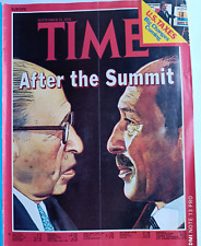 Time Magazine  1978 " After the Summit "Camp David egypt Israël historical memor