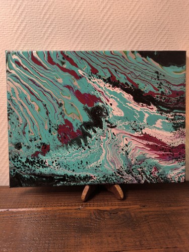 Peinture pouring sur - pouring,