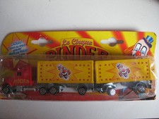 VEHICULE MINIATURE DE MARQUE MAJORETTE - CIRQUE PINDER - SEMI REMORQUE CONTAINER