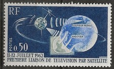 N° 1361**  PREMIERE LIAISON DE TELEVISION PAR SATELLITE "TELSTAR"