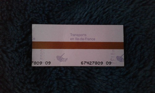 Ticket transport métro paris - transport,