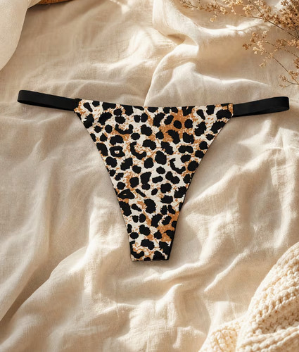 String femme motif léopard - motif,