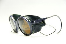 500$ Vuarnet 028 Blue Glacier Sunglasses PX5000 Dark Brown lens cable hook arms
