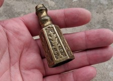 1 Ancien gland / embout / pompon  pour cordon de rideaux, en Bronze N°118C