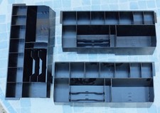 3x Bacs à monnaie Monnayeur pour tiroir caisse Cash Bases lot de 3