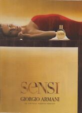 Publicité papier - advertising paper - Sensi de Giorgio Armani