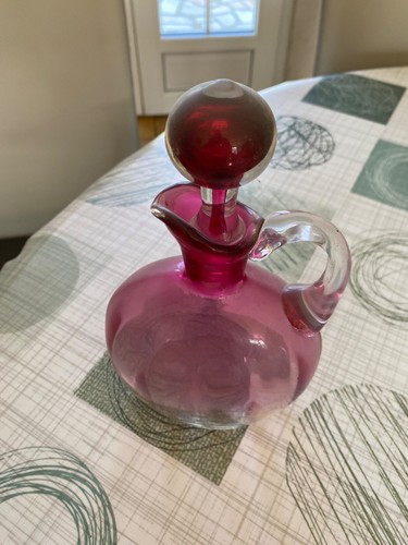 Carafe verre rouge sympa - en,