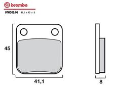 Jeu 2 Plaquettes frein Avant