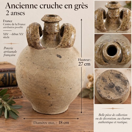 Ancienne cruche grès 2 - cruche,