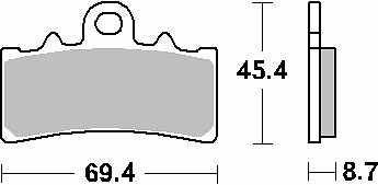 Plaquettes frein kh606 - plaquettes,