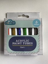 6 tubes de peinture acrylique