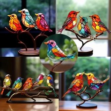 Oiseaux multi couleur décoration de bureau,oiseaux multicolores Double fac