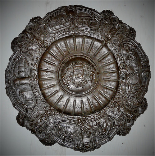 Plateau décoratif ancien - ancien, en