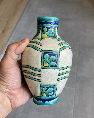 Vase art déco keramis - vase,