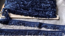20 METRES DE GALON ANCIEN A FRANGES EN VISCOSE SUR  2,5 CM