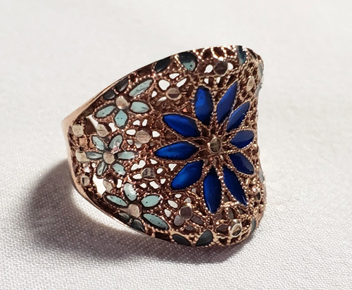 Bague argent massif - en,