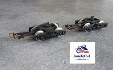 JOUEF HO 1/87  2 bogies type Y 24 clipsables NOIRS roues métal (3pts)