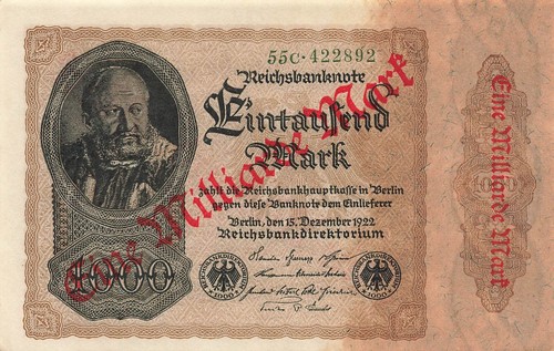 Reichsbanknote milliard de - 1,