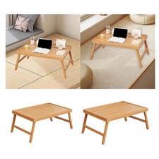 Table de sol japonaise rectangulaire en bois, table de lit moderne et