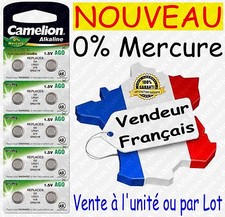 Piles bouton AG0 LR63 LR521 379 LR41 LR44 LR43 LR54 LR66 1,5V Livraison Gratuite