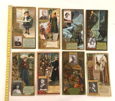 8 Anciennes chromos LU Petit