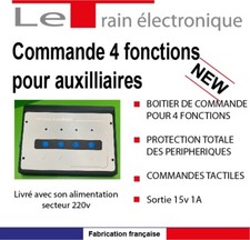 Train Modélismes Commande sécurisée SUR SECTEUR pour vos accessoires