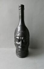 bouteillle en verre Licor Morey, tête d'inca Manco Capac, liqueur Espagne