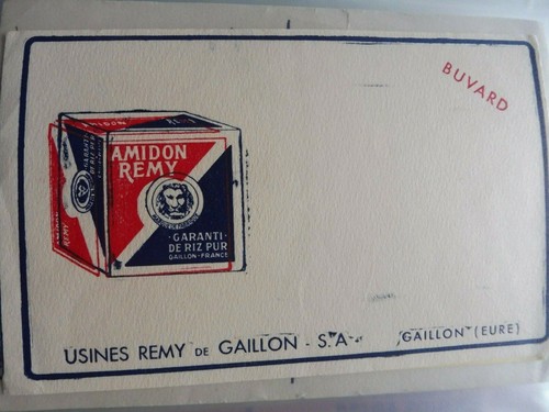 Superbe buvard amidon remy - amidon,