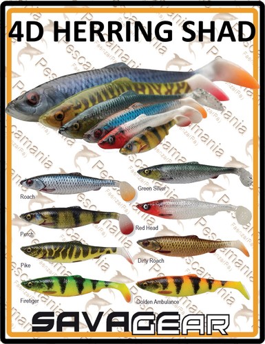 Savage gear herring shad - savage, "4d